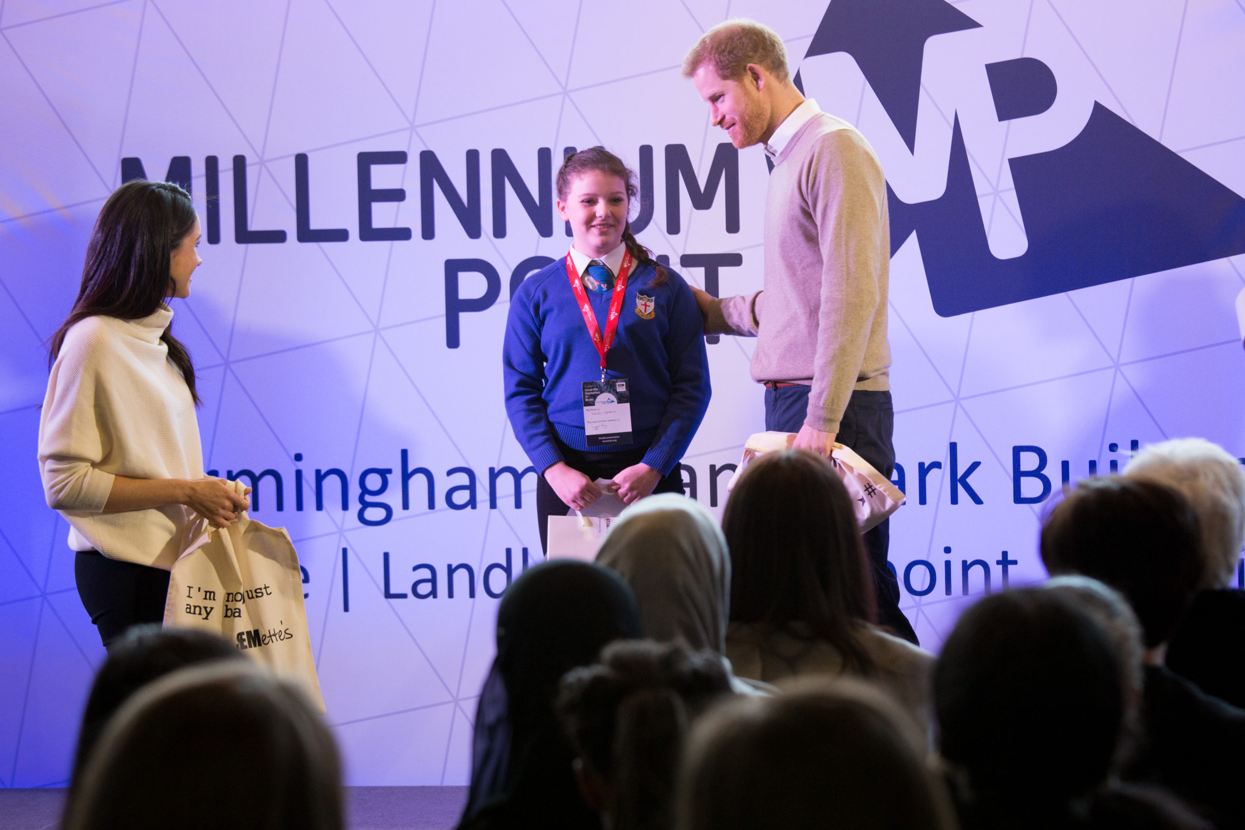 rince Harry and Meghan Markle Millennium Point Birmingham