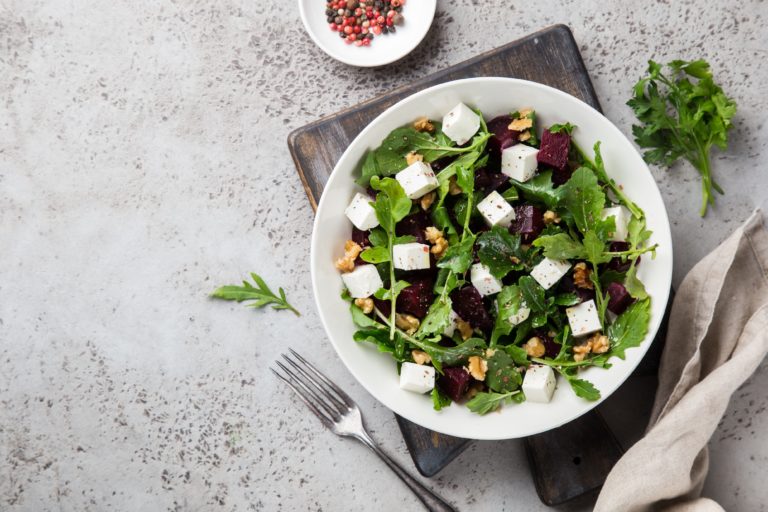 Image of a freshly prepared salad