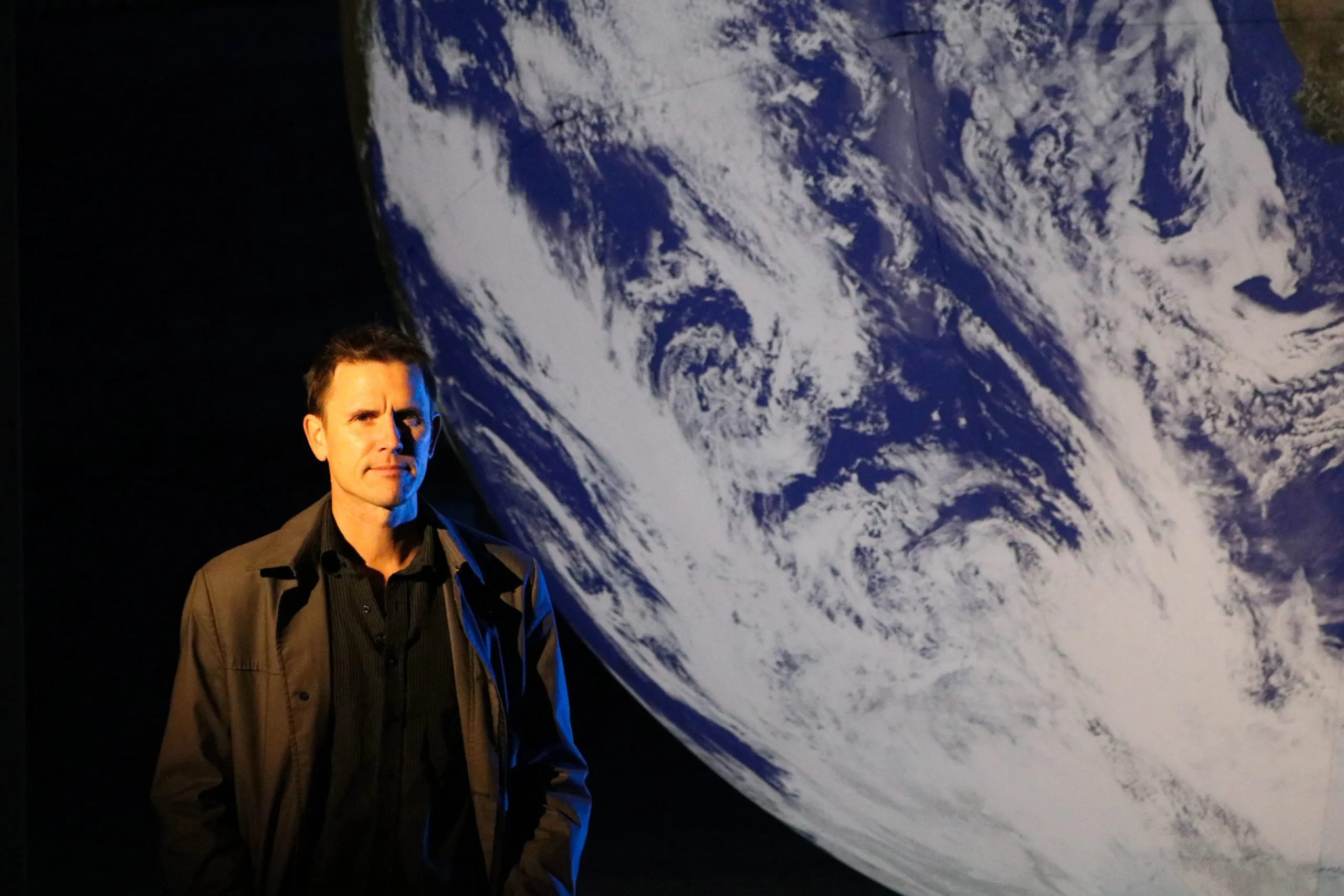 Gaia. Photo of Luke Jerram by National Environment Research Council (NERC)